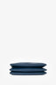 Celine 2018 Navy Blue Leather Small Trio Crossbody