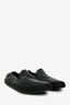 Prada Black Leather Almond Toe Slip On Loafers Size 10 Mens