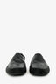 Prada Black Leather Almond Toe Slip On Loafers Size 10 Mens