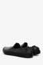 Prada Black Leather Almond Toe Slip On Loafers Size 10 Mens