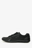 Prada Black Nylon Leather Trimmed Sneakers Size 10 Mens