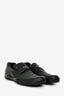 Prada Black Leather Round Toe Loafers Size 9 Mens