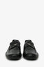 Prada Black Leather Round Toe Loafers Size 9 Mens