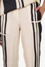 Theory Navy/White Long Top + Jogger Pant Set Size 2