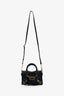 Balenciaga Black Leather Nano Edge City Bag GHW With Strap