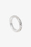 Pre-Loved Chanel™ 18k White Gold Small Coco Crush Band Ring Size 54