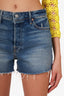 GRLFRND Blue Denim 'Dominique' Shorts Size 27