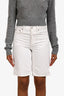 Agolde White Denim Capri Shorts Size 23