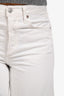 Agolde White Denim Capri Shorts Size 23