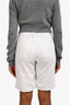 Agolde White Denim Capri Shorts Size 23