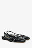 Pre-Loved Chanel™ Black Tweed/Leather Slingback Flats Size 38.5C