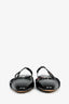 Pre-Loved Chanel™ Black Tweed/Leather Slingback Flats Size 38.5C