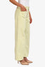 Ulla Johnson Light Green Denim 'Elodie' Wide Leg Jeans Size 28