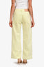 Ulla Johnson Light Green Denim 'Elodie' Wide Leg Jeans Size 28