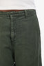 Nili Lotan Green Denim Cropped Jeans Size 4