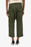 Nili Lotan Green Denim Cropped Jeans Size 4