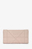 Christian Dior 2017 Blush Pink Leather Diorama Wallet On Chain