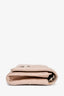 Christian Dior 2017 Blush Pink Leather Diorama Wallet On Chain