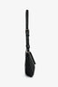 Amina Muaddi Black Satin 'Amina Mini' Shoulder Bag