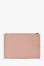 Gucci Pink Leather Marmont GG Zip Pouch