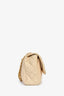 Pre-Loved Chanel™ 2013-14 Vanilla Beige Lambskin Quilted Flap Chain Shoulder Bag