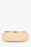 Pre-Loved Chanel™ 2013-14 Vanilla Beige Lambskin Quilted Flap Chain Shoulder Bag
