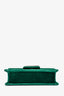 Gucci Green Velvet GG Crystal 'Broadway' Mini Shoulder Bag