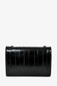 Saint Laurent Black Eel Monogram Sunset Shoulder Bag