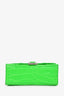 Balenciaga Green Croc Embossed Embellished XS Hourglass Top Handle Bag With Strap