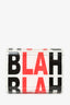 Jimmy Choo White/Black/Red Acrylic 'Blah' Clutch With Chain
