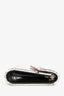 Jimmy Choo White/Black/Red Acrylic 'Blah' Clutch With Chain