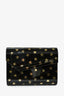 Jimmy Choo Black/Gold Acrylic Star Clutch With Chain