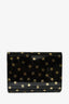 Jimmy Choo Black/Gold Acrylic Star Clutch With Chain