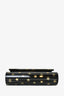 Jimmy Choo Black/Gold Acrylic Star Clutch With Chain