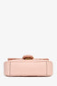Gucci Light Pink Lambskin Matelasse Small GG Marmont Double Chain Shoulder Bag