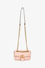 Gucci Light Pink Lambskin Matelasse Small GG Marmont Double Chain Shoulder Bag