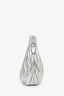 Miu Miu Silver Leather 'Wander Matelassé' Bag