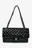 Pre-Loved Chanel™ 2006-08 Black Patent 'Secret Label' Flap Shoulder Bag