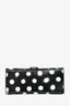 Balenciaga Black/White Leather Polk-a-Dot Small 'Hourglass' Top Handle Bag