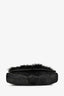 Jimmy Choo Black Ponyhair Fur Chain Shoulder Bag