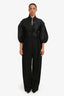 Khaite Black Straight Leg Trousers Size 10
