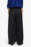 Anine Bing Navy Blue Wool Blend Trousers Size 10