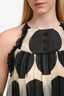 3.1 Phillip Lim Black/Cream Silk Polka Dot Ruffle Detail Top Size 6