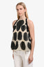 3.1 Phillip Lim Black/Cream Silk Polka Dot Ruffle Detail Top Size 6