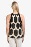 3.1 Phillip Lim Black/Cream Silk Polka Dot Ruffle Detail Top Size 6