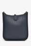 Hermès 2021 Navy Clemence Evelyne TPM Crossbody