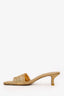 Cult Gaia Gold 'Ada' Slip Sandals Size 41