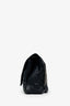 Saint Laurent Black Chevron Tri-Quilted Leather Monogram Large College Bag