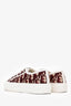 Christian Dior Burgundy Walk'n Dior Low-Top Sneaker Size 35.5