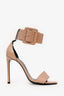 Saint Laurent Beige Patent Leather Buckle Heels Size 36